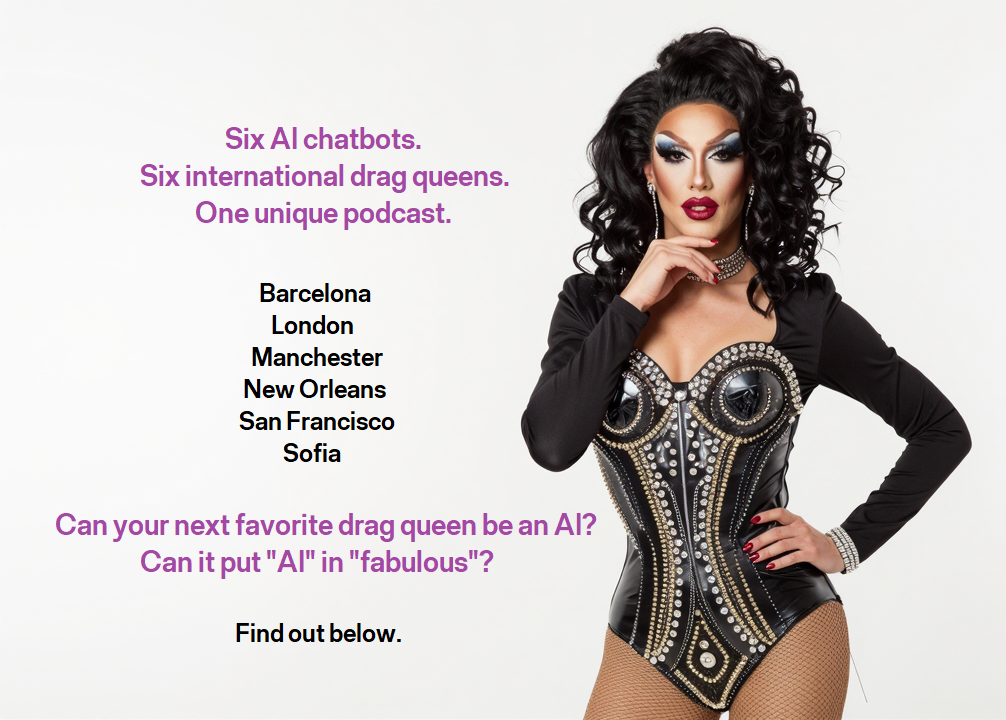 Promo pic with a drag queen